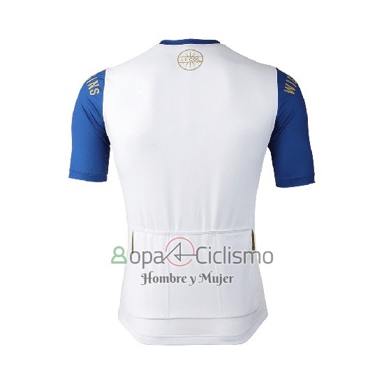 Lecol Ropa Ciclismo Culotte Corto 2019 Hombre Mangas Cortas Blanco Azul